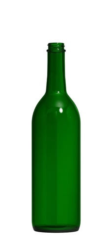 Screw Top Green Claret Wine Bottles (750 mL) 12/Case