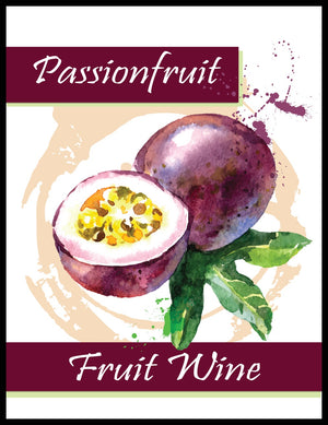 Passionfruit Fruit Wine Labels - 30/Pack