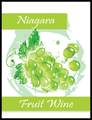 Niagara Fruit Wine Labels - 30/Pack