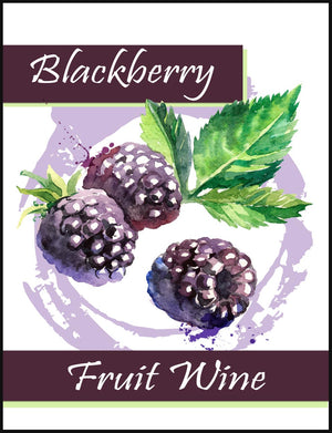 Blackberry Fruit Wine Labels - 30/Pack