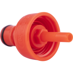 Carbonation and Line Cleaning Ball Lock Quick Disconnect (QD) Cap - Red Plastic