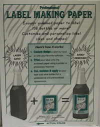 Label Making Paper, 18 Pages - White