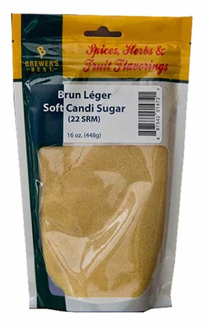 Brun Leger (Light Brown) Soft Candi Sugar 1 lb Bag