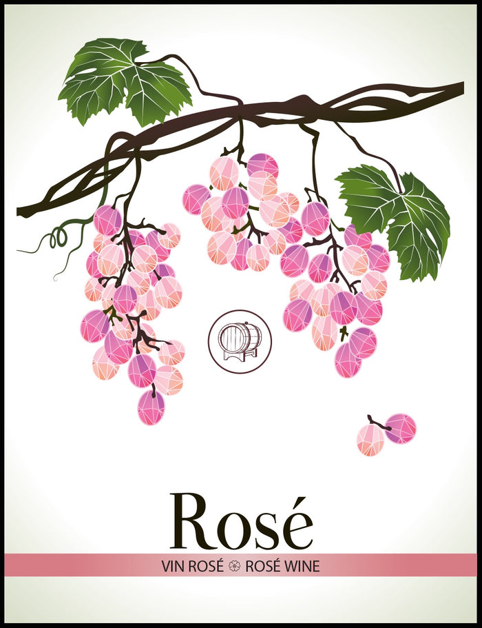 Rosé Wine Labels - 30/Pack