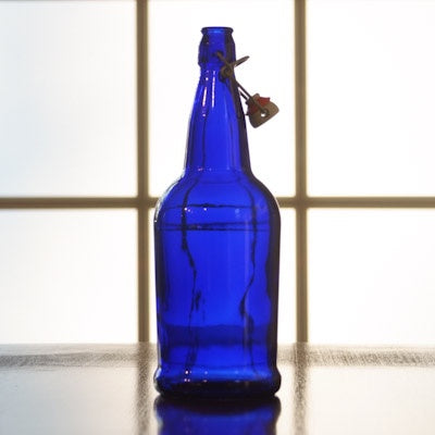 1 Liter Blue E.Z. Cap Bottles 12/Case