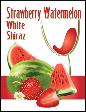 Strawberry Watermelon White Shiraz Wine Labels - 30/Pack