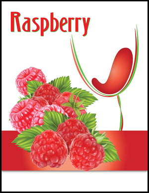 Raspberry Wine Labels - 30/Pack
