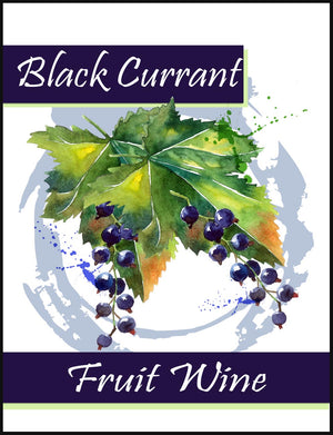 Black Currant Fruit Wine Labels - 30/Pack