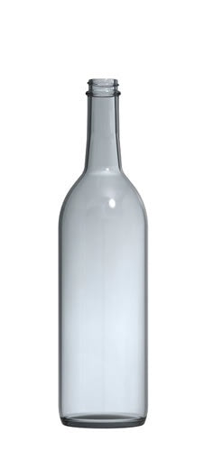 Screw Top Clear Bordeaux Wine Bottles (750 mL) 12/Case