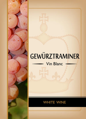 Gewurztraminer Wine Labels - 30/Pack