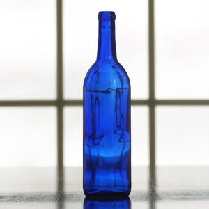 Cobalt Blue Bordeaux Bottles (750 mL) - Single