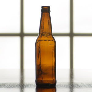 12 Ounce Amber Beer Bottles - Single