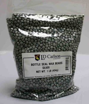 Bottle Wax Beads - Silver - 1 LB Package