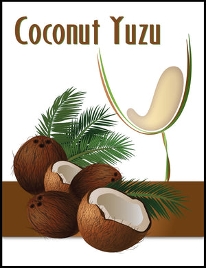Coconut Yuzu Wine Labels - 30/Pack