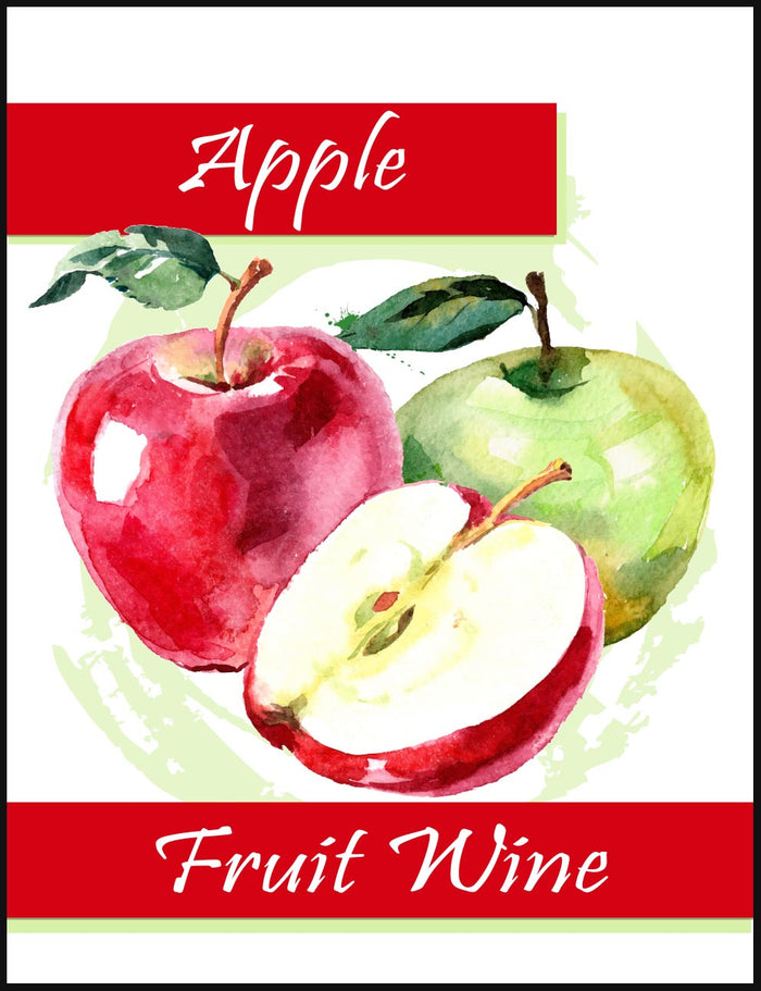 Apple Fruit Wine Labels - 30/Pack