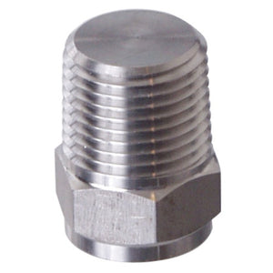 Stainless Plug - 1/2 in. MPT Plug - Solid